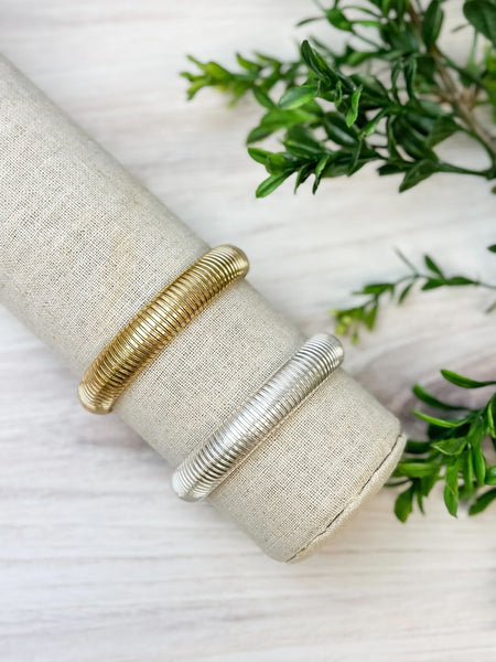 Textured Vintage Metal Bracelet