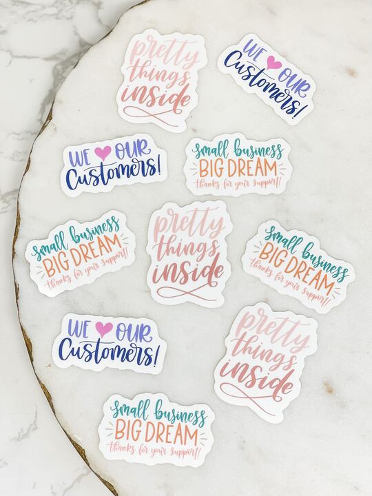 'Thank You' Sticker Pack of 10
