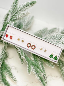 Every Occasion Box Earring Set - Christmas Tree