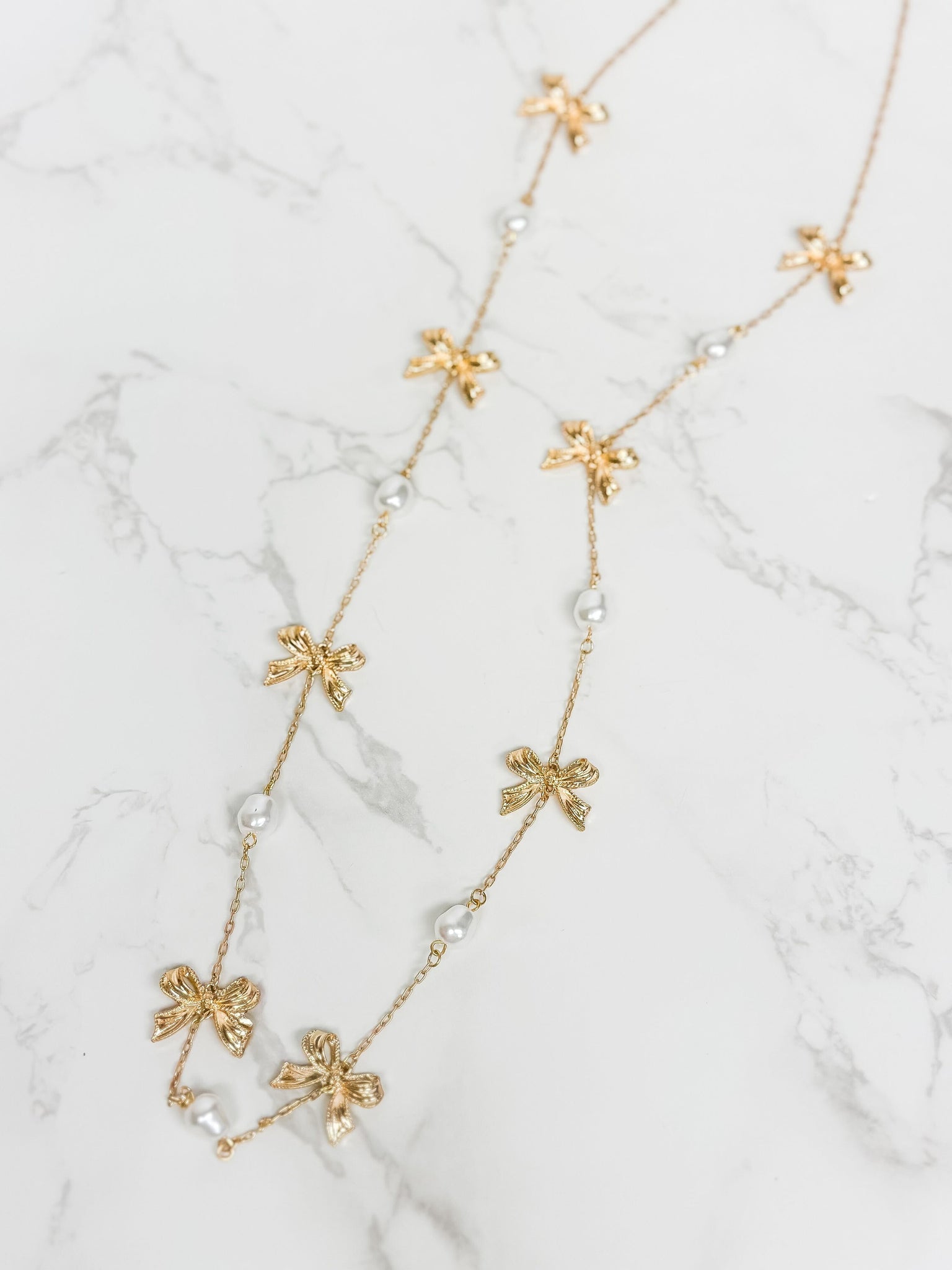 Vintage Bow Long Necklaces