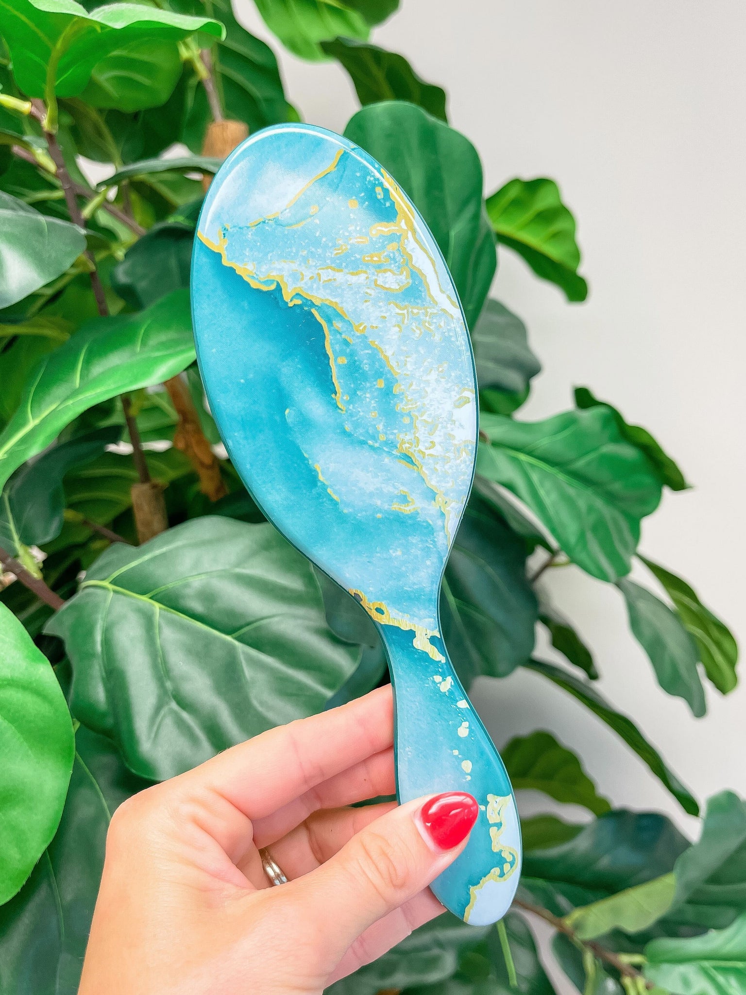 Wet N Dry Brush - Mint Marble
