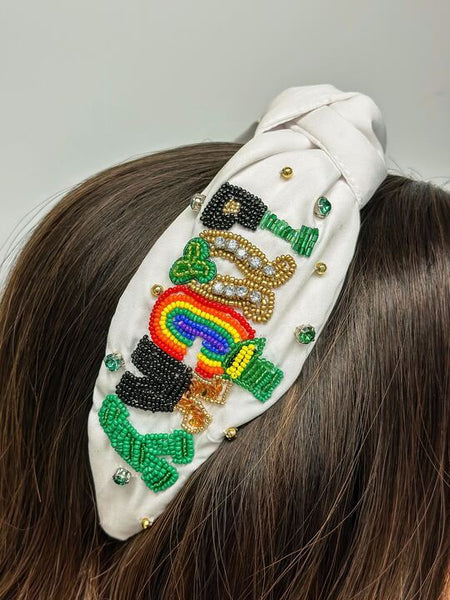 'Lucky' Beaded Embellished Headband