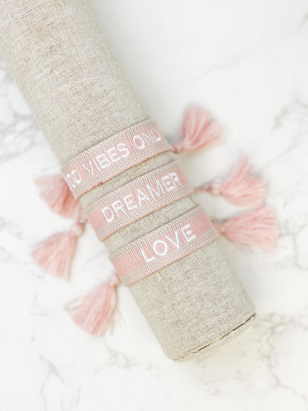 'Love' Pull Tassel Bracelet