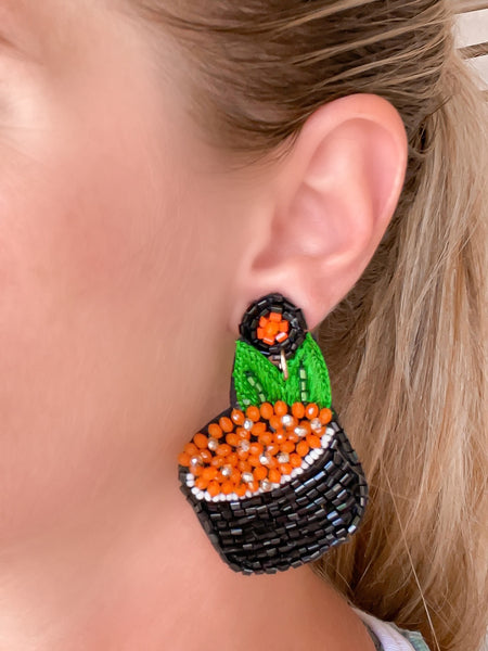 Sushi Beaded Dangle Earrings