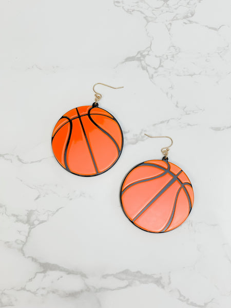 Acrylic Sports Dangle Earrings