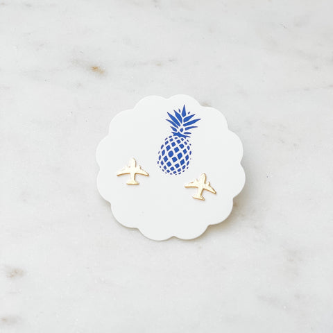 Airplane Stud Earrings