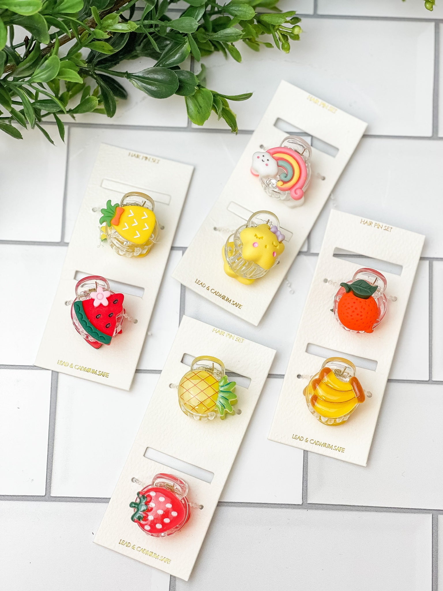 Kids Mini Acrylic Hair Clip Sets