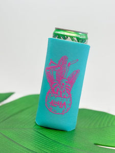 'Aloha' Skinny Can Drink Huggers - Pack of 10