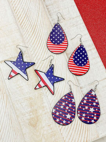 Stars & Stripes Dangle Earrings