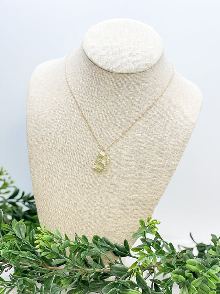 Flower Initial Pendant Necklaces