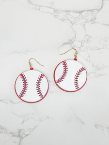 Acrylic Sports Dangle Earrings