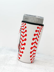 Insulated Cold Cup Sleeve with Handle - Baseball