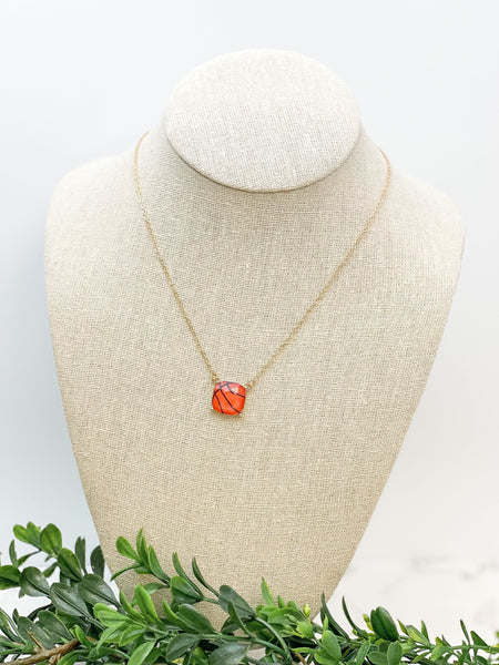 Printed Sports Pendant Necklaces