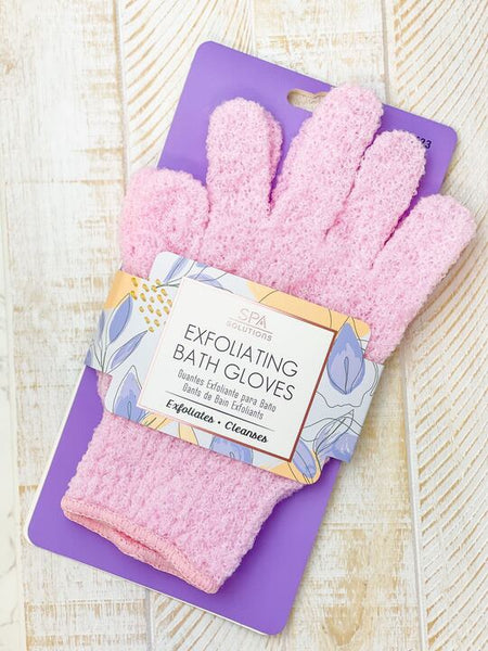 Exfoliating Bath Gloves - Pink