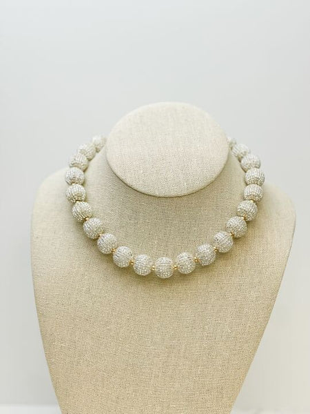 Seed Beaded Ball Necklaces