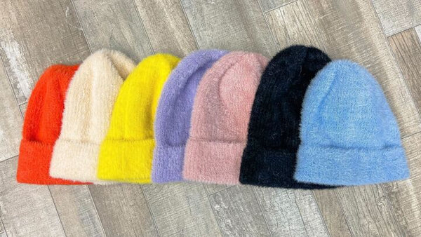 Fuzzy Solid Beanies