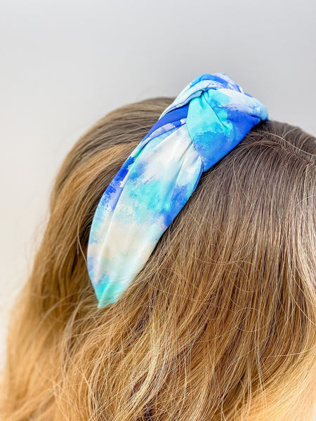 Mod Printed Jersey Top Twist Headbands