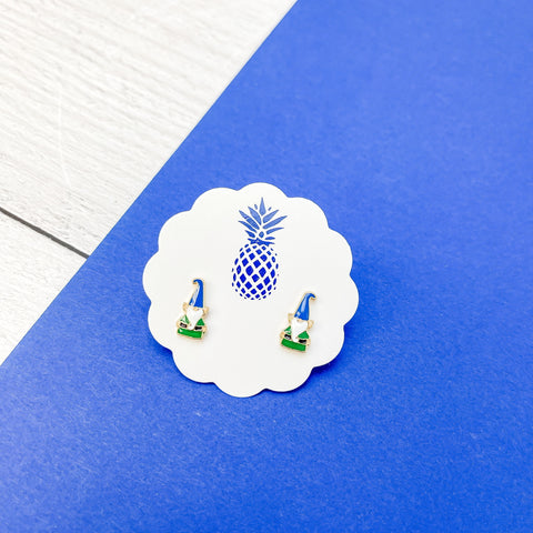 Gnome Signature Enamel Stud Earrings