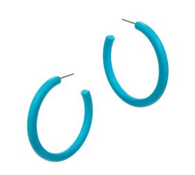 The Classic Enamel Hoop Earrings