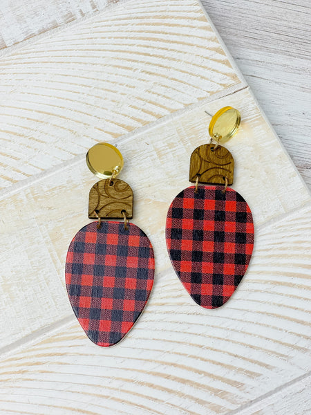 Christmas Light Dangle Earrings