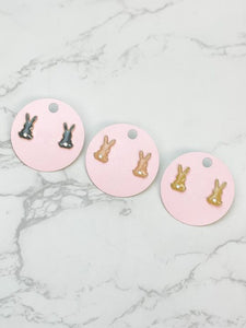 Bunny Enamel Signature Stud Earrings