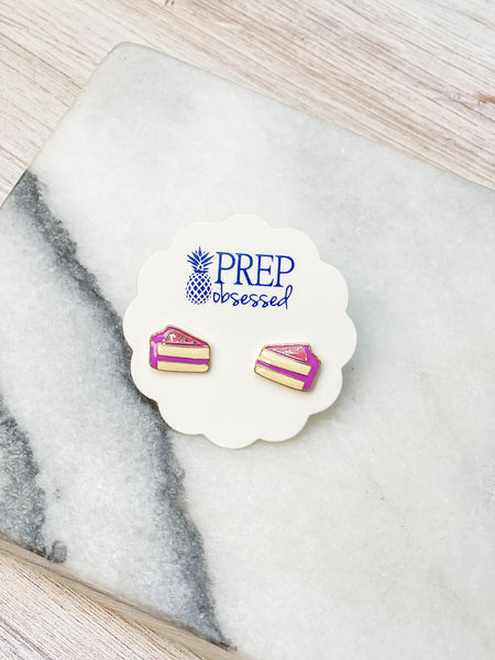 Birthday Cake Signature Enamel Stud Earrings