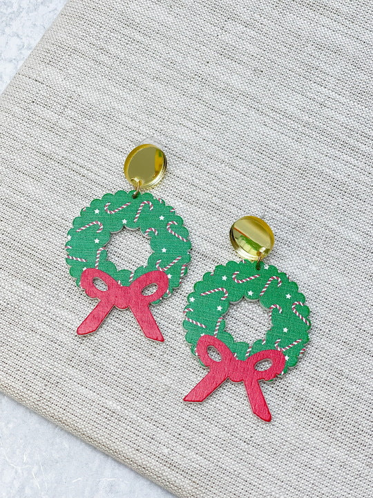 Christmas Tree Dangle Earrings