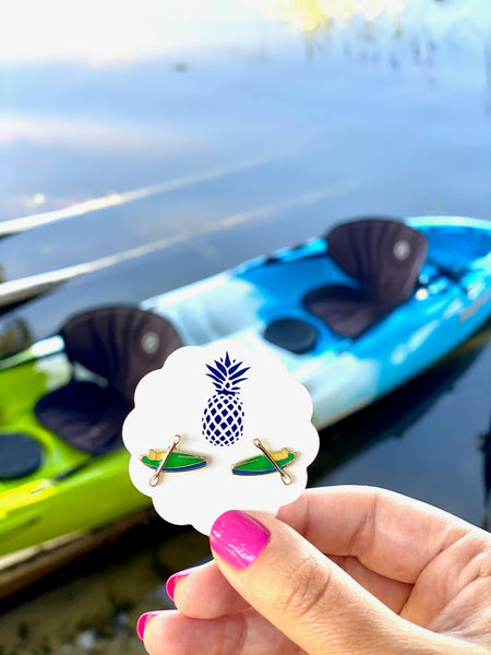 Kayak Enamel Stud Earrings