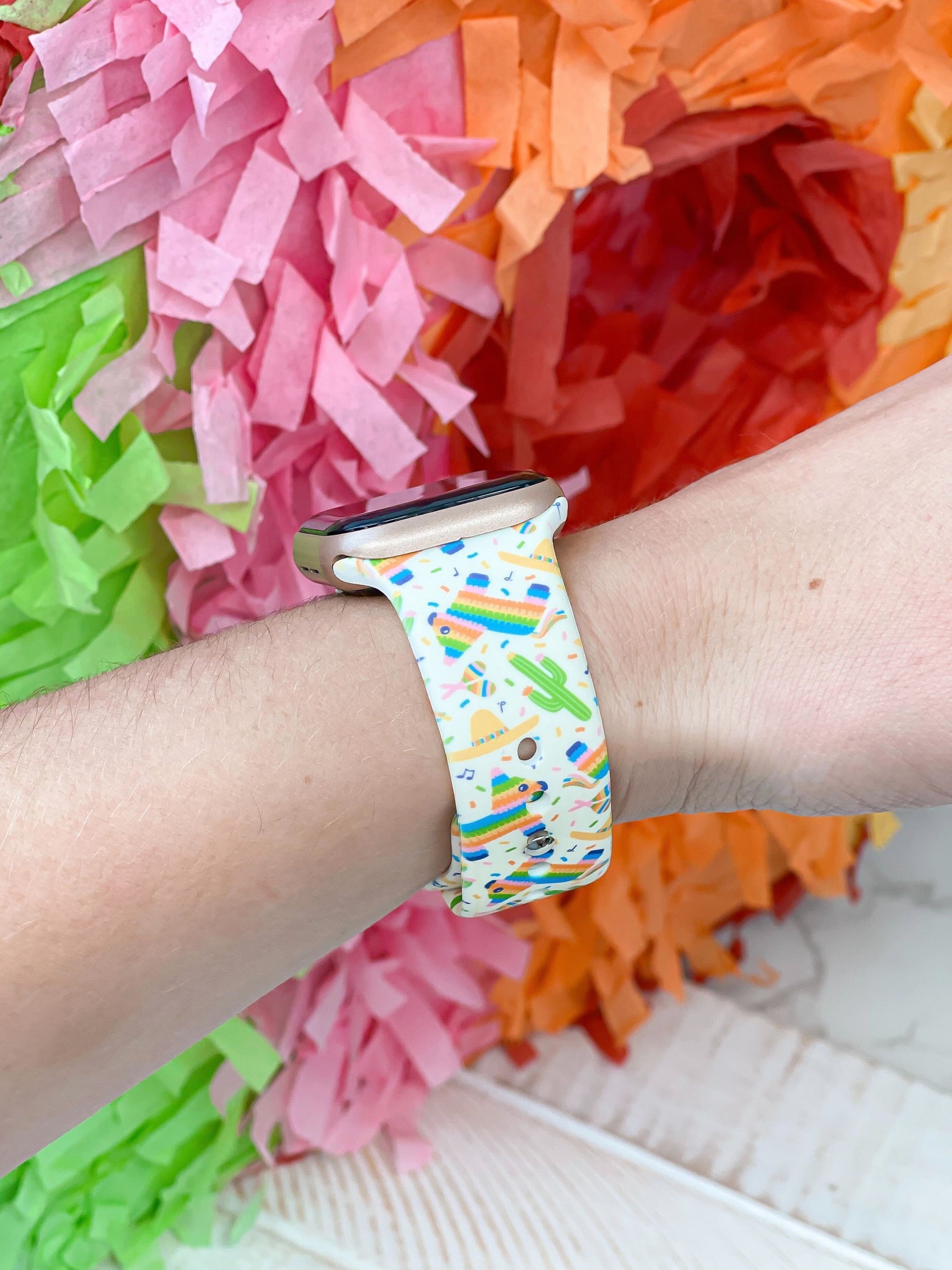 Pinata Printed Silicone Smart Watch Band