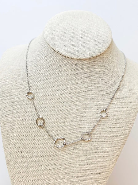 Circle Casting Chain Necklaces