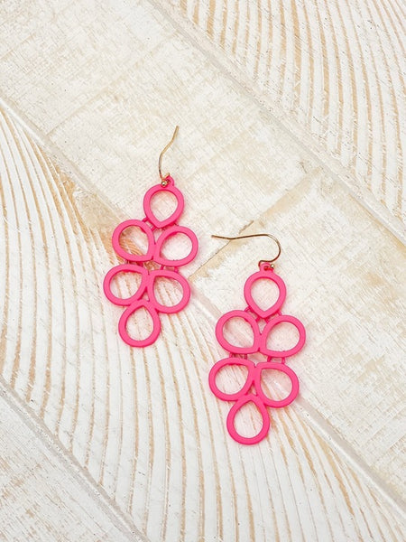 Coil Statement Dangle Earrings