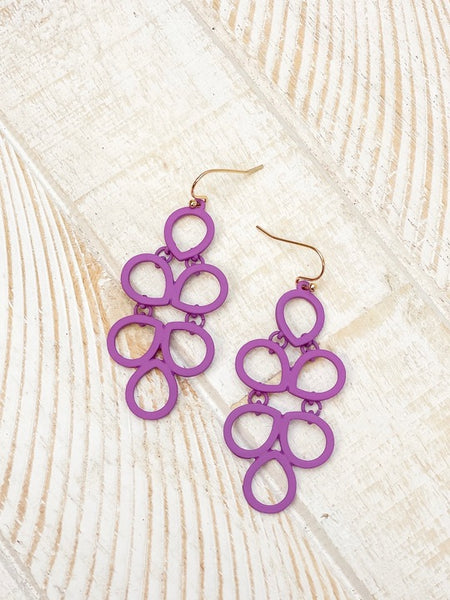 Coil Statement Dangle Earrings