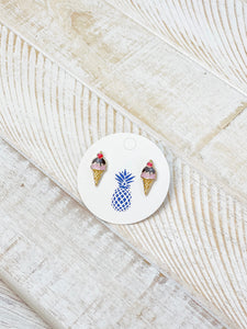 Dessert Enamel Stud Earrings