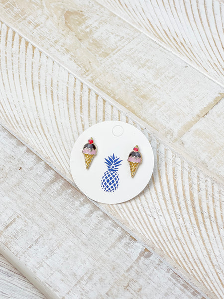 Dessert Enamel Stud Earrings