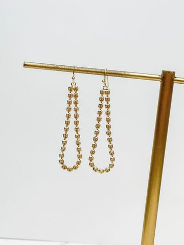 Elegant Metal Loop Dangle Earrings