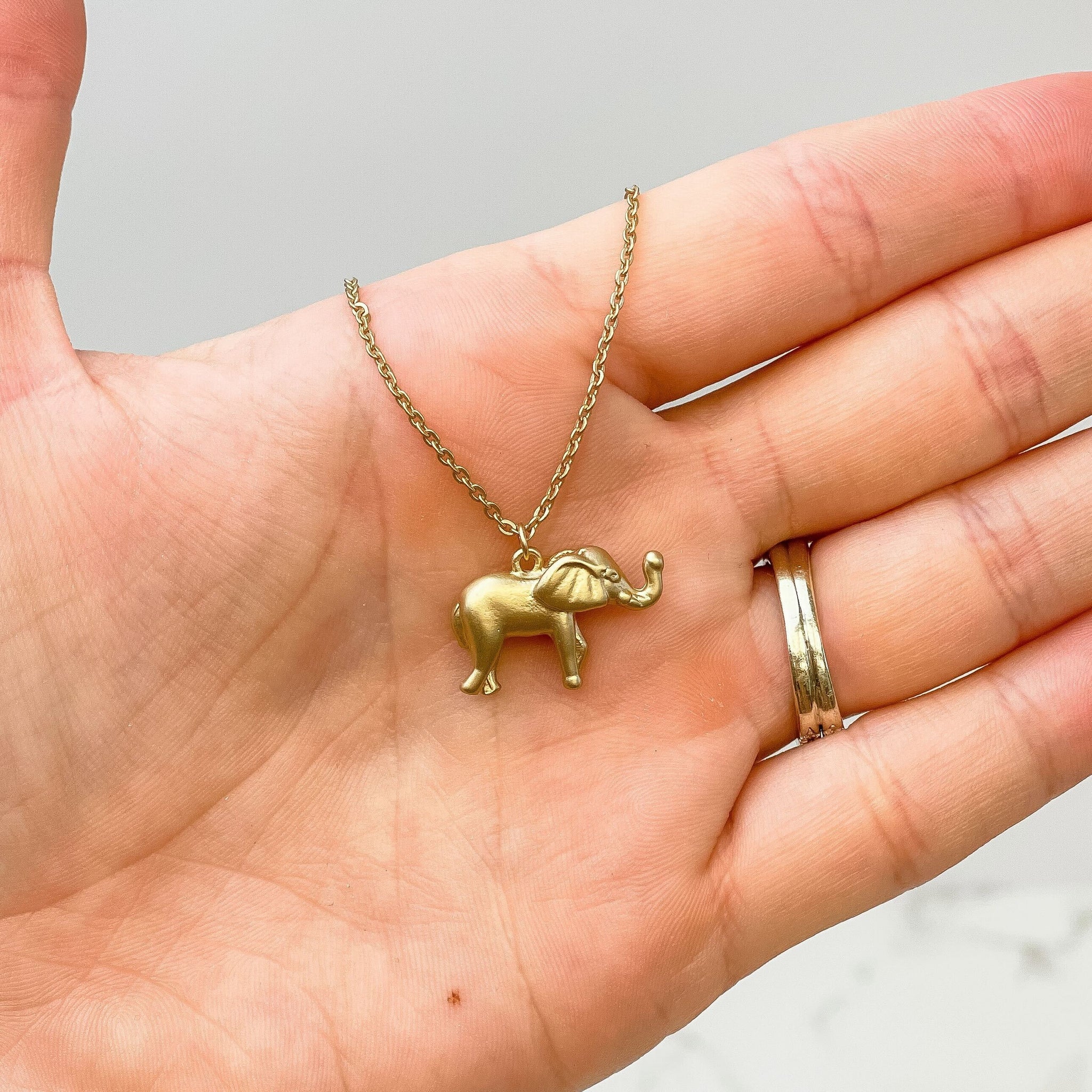 Elephant Pendant Charm Necklaces