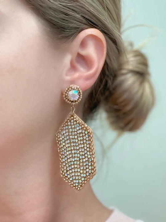 Gold & Glitzy Statement Earrings