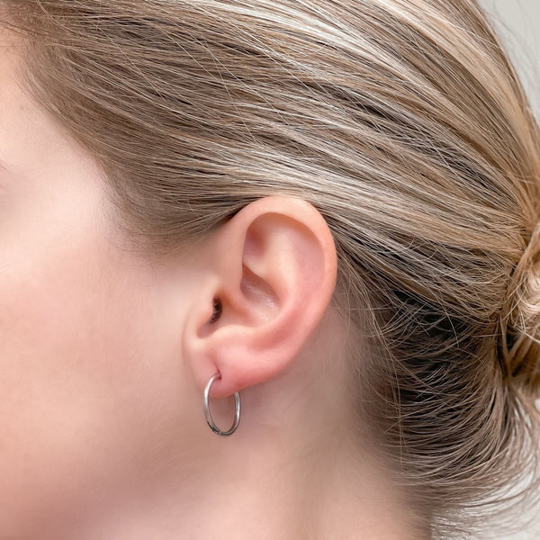 Large Stainless Steel Hoop Earrings