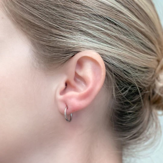 Stainless Steel Hoop Earrings