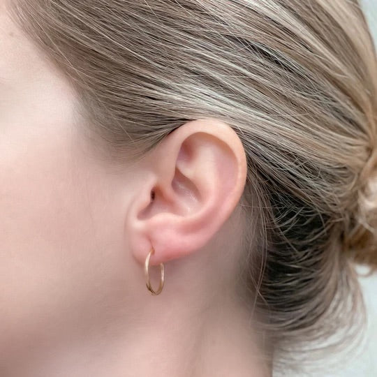 Large Stainless Steel Hoop Earrings