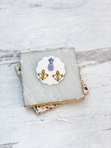 Fleur de Lis Stud Earrings