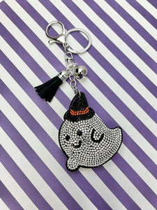 Glitzy Ghost Key Chain