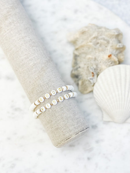 'Good Vibes' Stretch Bracelet Set