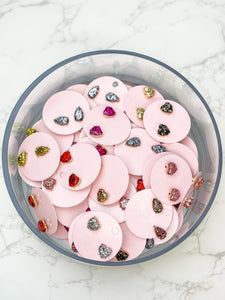 Confetti Glitter Stud Earring Assortment - 30 Units