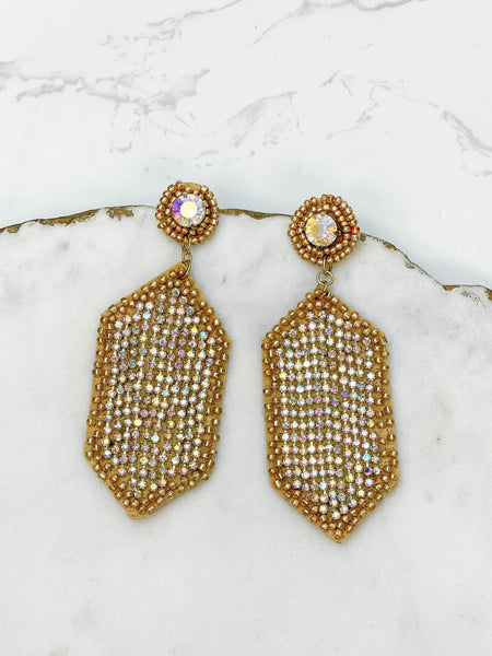Gold & Glitzy Statement Earrings