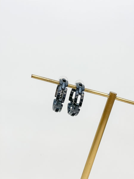 Chain Linked Hoop Earrings