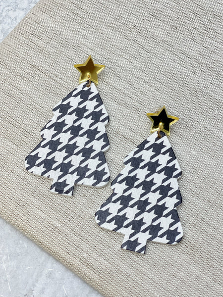 Christmas Tree Dangle Earrings