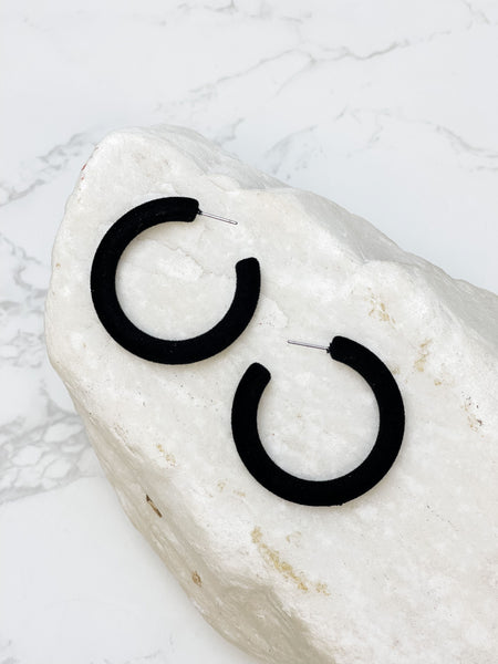 Velvet Hoop Earrings