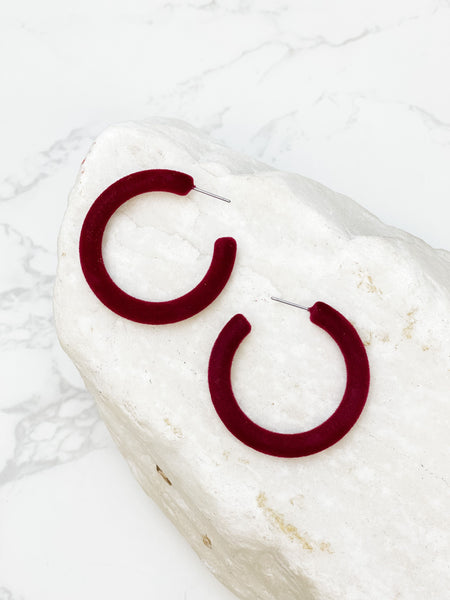 Velvet Hoop Earrings