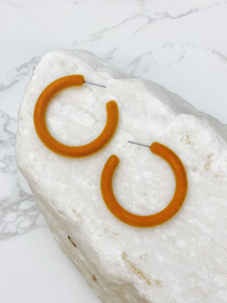 Velvet Hoop Earrings